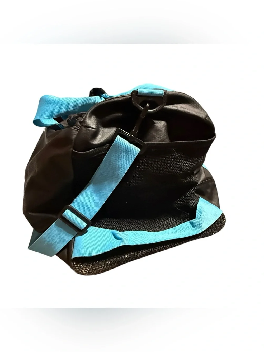 Nike Max Air Duffel Gym Bag Black Blue Large